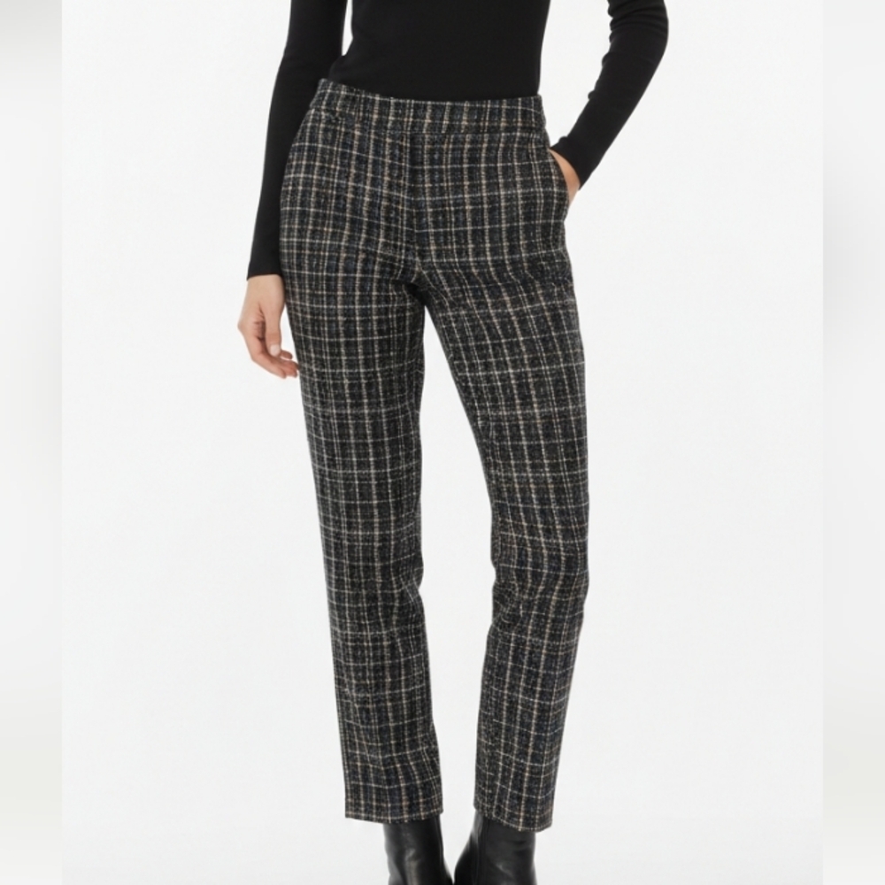 Isaac Mizrahi Women Pans Size 10 Black and White Ankle Cropped Pants